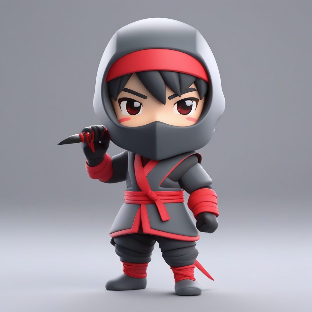 极简Q版忍者角色设计 | C4D盲盒手办建模技巧