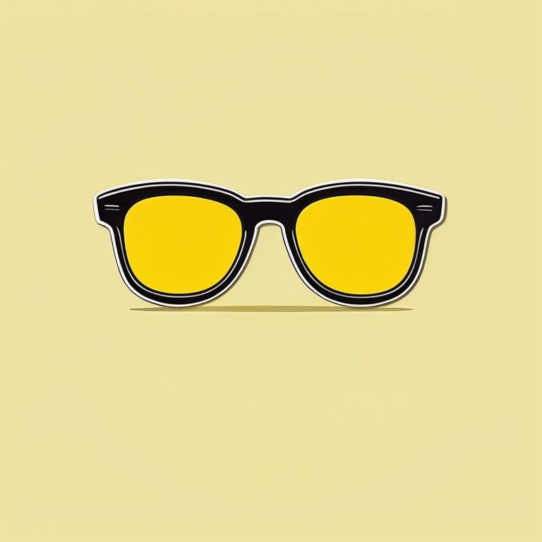 极简时尚贴纸风 | 一副太阳眼镜