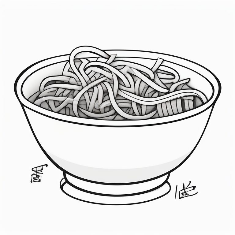 极简手绘食物素描