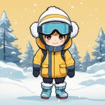 极简图形风Q版冬季运动男孩插画:高饱和度扁平设计动漫提示词 7 ji jian tu xing feng q ban dong ji yun dong nan hai cha hua gao bao he du bian ping she ji dong man