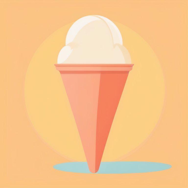 极简现代插画风一冰淇淋球