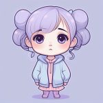 极简线条Q版少女:夸张委屈的哭泣表情 2 ji jian xian tiao q ban shao nyu kua zhang wei qu de ku qi biao qing