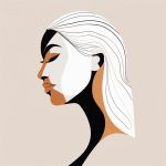 极简线条人像:扁平风侧脸抽象插画 3 ji jian xian tiao ren xiang bian ping feng ce lian chou xiang cha hua