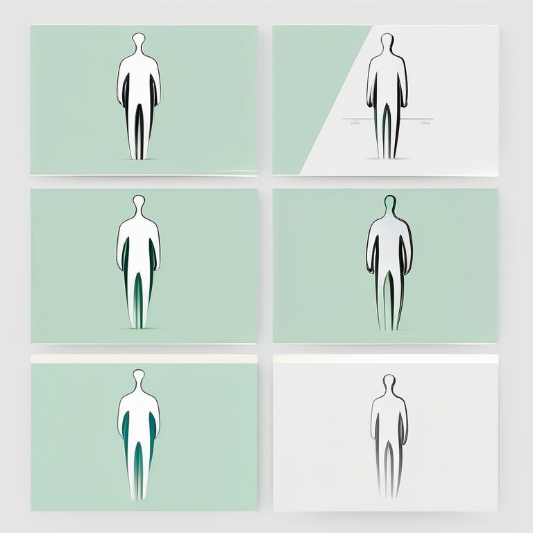 极简线条艺术风格的人物单体剪影