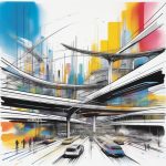 ji jian xian tiao yi shu wei lai kong gui jiao tong shu niu de cai hong chou xiang ji he tu