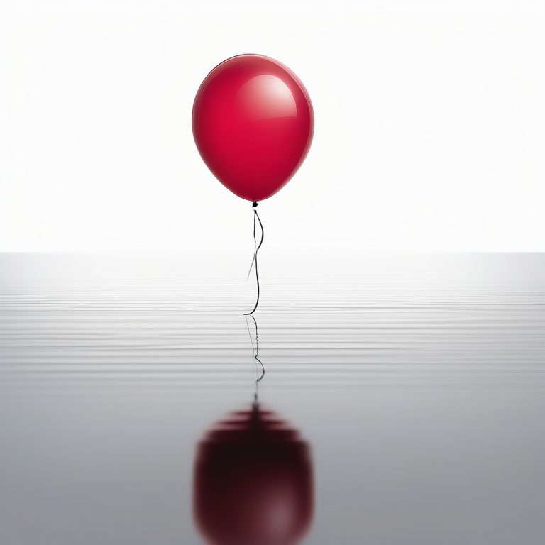 极简艺术-红色气球