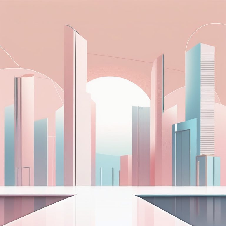 极简主义都市建筑幻境