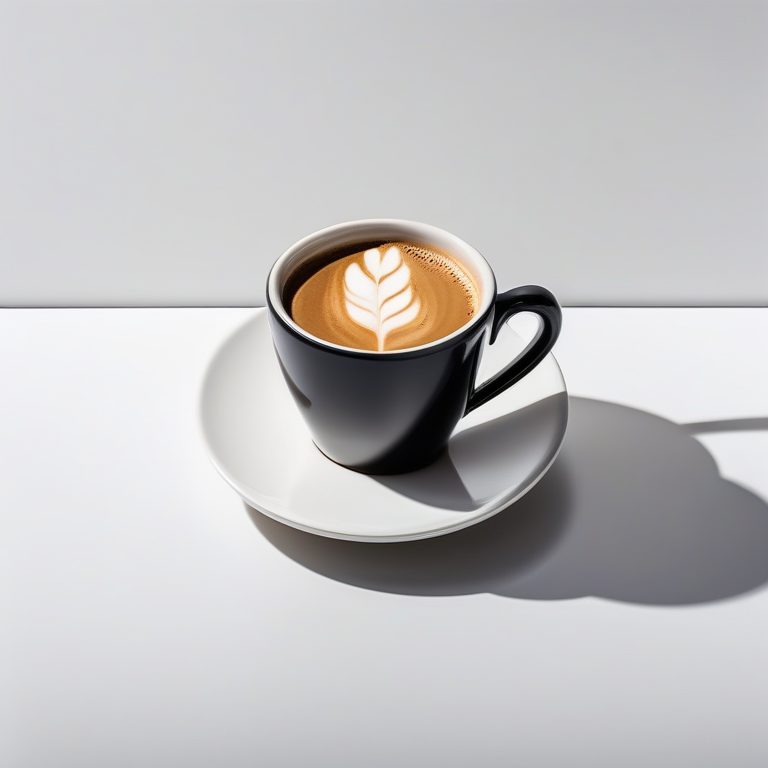 极简主义咖啡静物