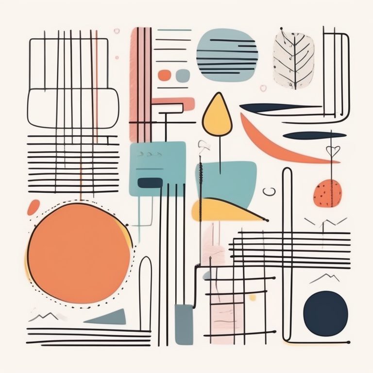 极简主义手绘涂鸦艺术