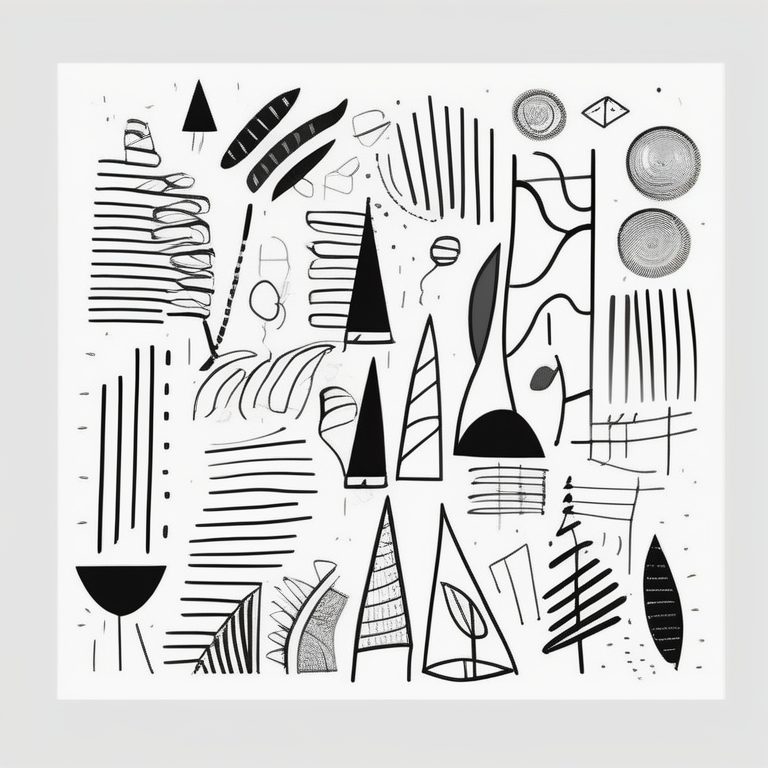 极简主义手绘涂鸦艺术