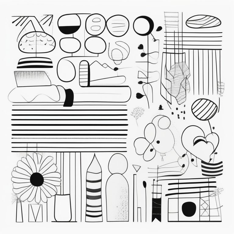 极简主义手绘涂鸦艺术