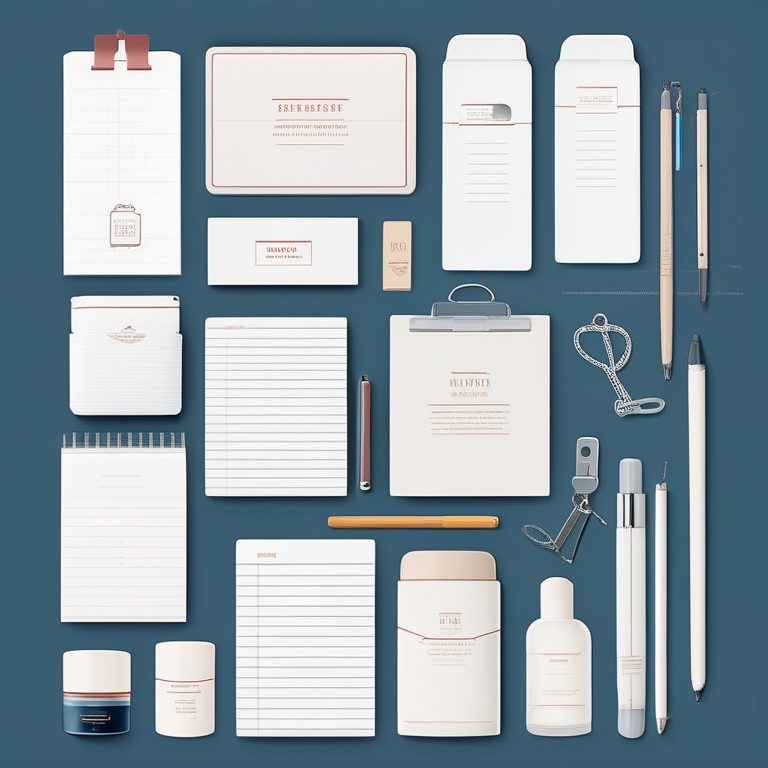 极简主义文具产品插图