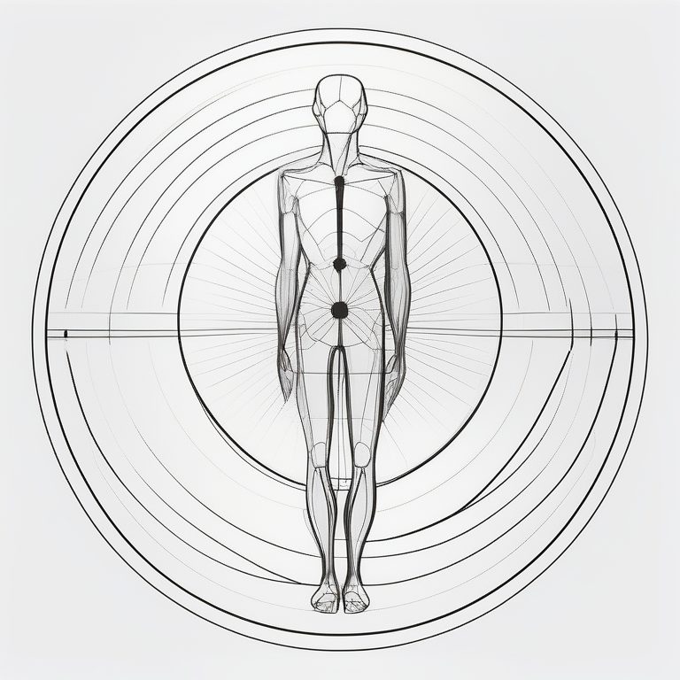 极简主义现代人体概念线条插画