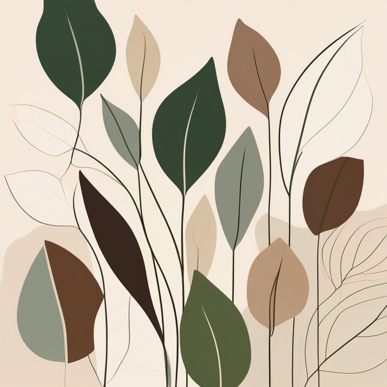 极简主义植物抽象艺术