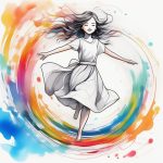 ji su xuan zhuan de q ban wu zhe cai hong shui mo de dong tai gui ji