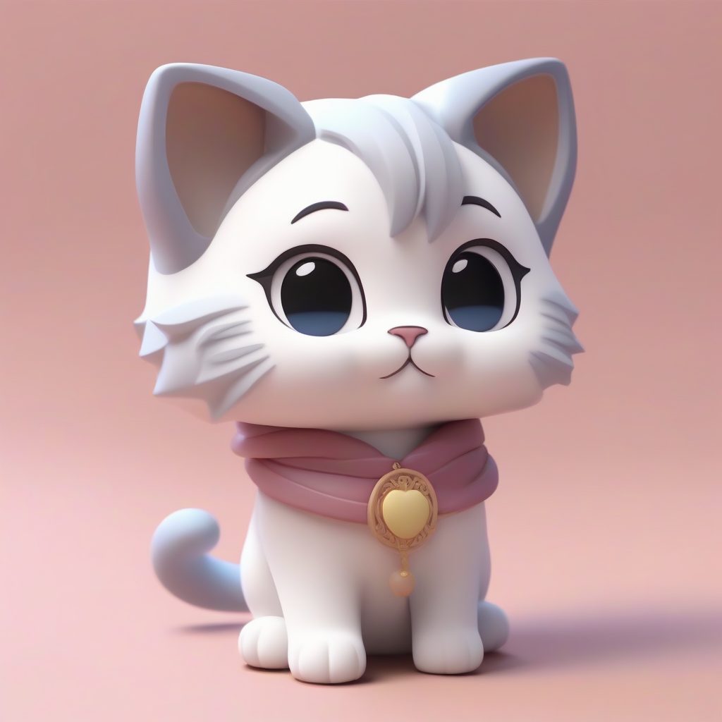 极致细节8K!如何用AI生成苏格兰折耳猫耳娘3D全身立绘(C4D渲染技巧)