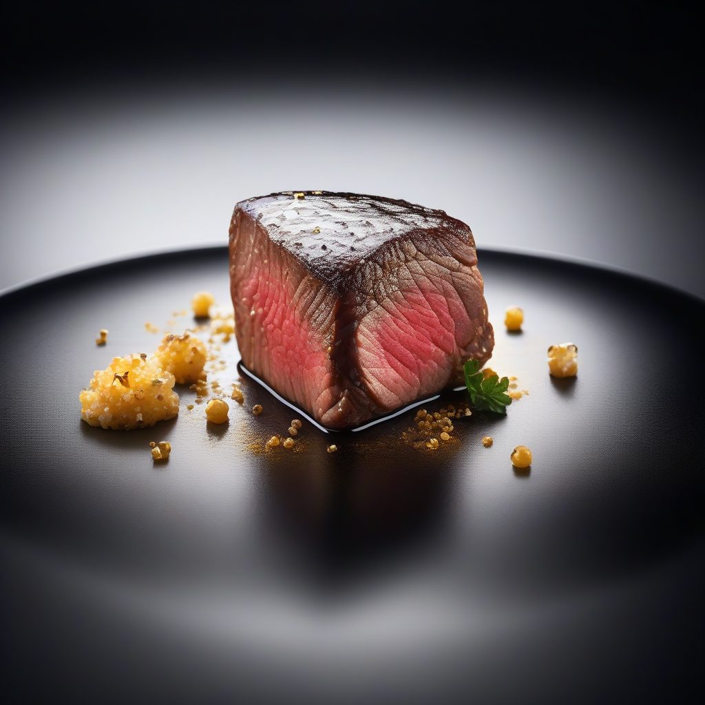 极致诱惑：高温蒸汽下的和牛菲力牛排特写美食大片