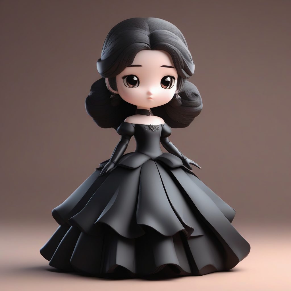 假面舞会突破：撕下面具的Q版优雅公主C4D渲染