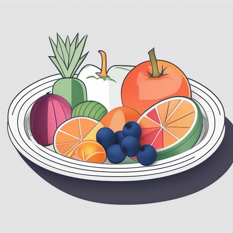 简约艺术蔬果拼盘