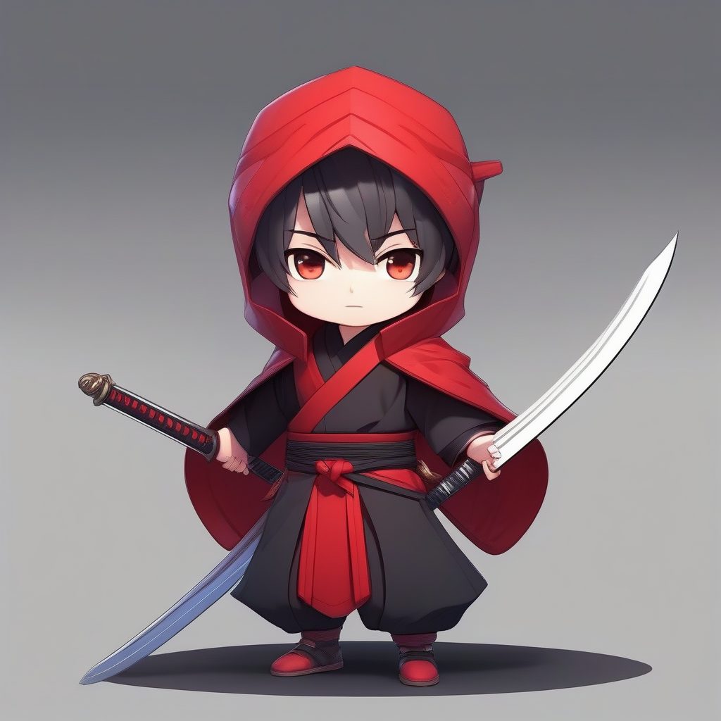 江湖侠客Q版：高光泽全身酷萌动漫立绘