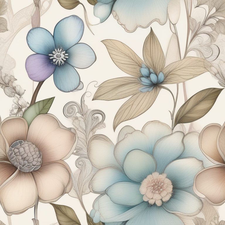 精美细节装饰艺术——复古花卉