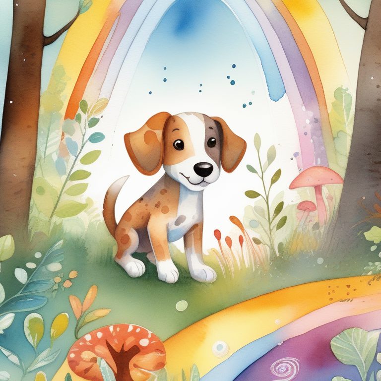 可爱儿童故事小狗冒险