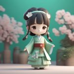 ke ai nian tu feng song zhi han fu shao nyu 3d quan shen xuan ran ji chun se bei jing ai ti shi ci