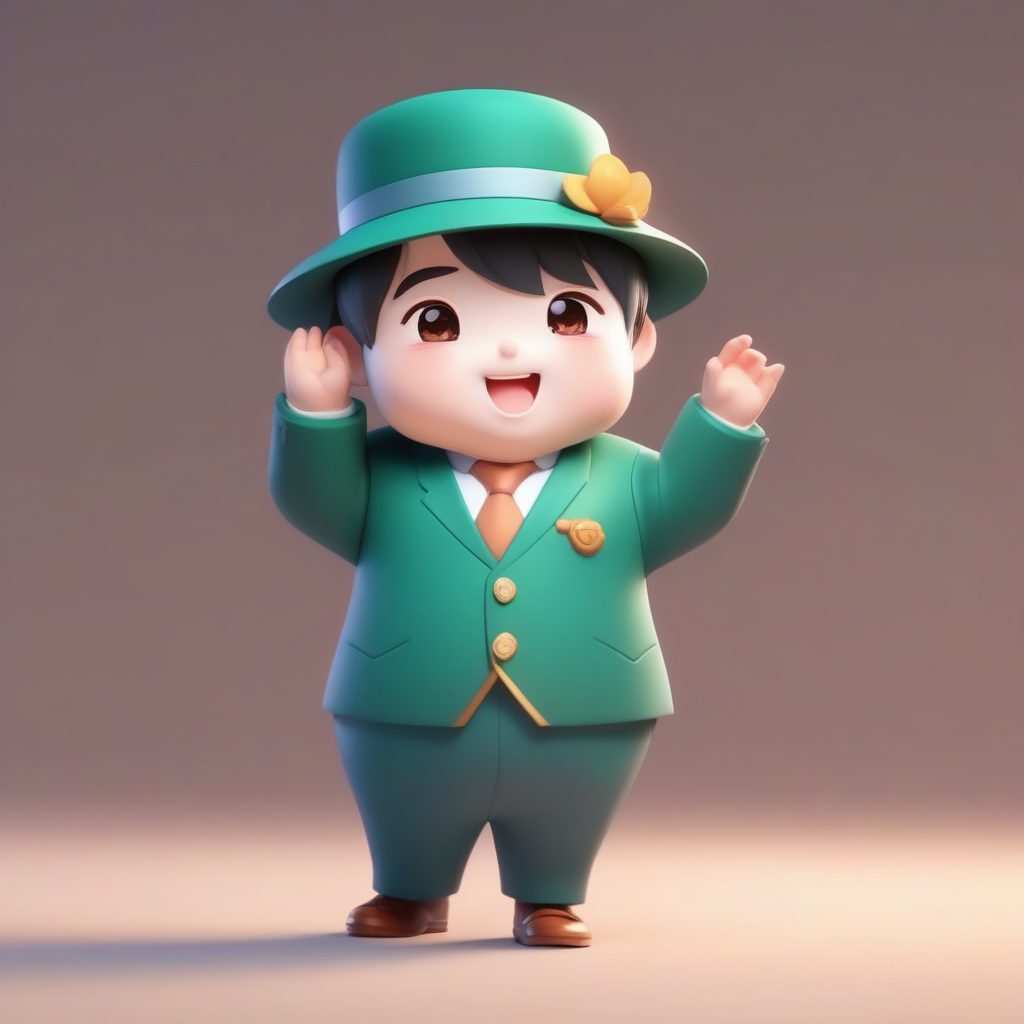 可爱Q版小书童:传统作揖礼仪的极简国风卡片 13 可爱Q版小书童:传统作揖礼仪的极简国风卡片