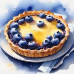 lan mei ta mei shi cha hua wen nuan guang xian xia de shui cai shi wu te xie