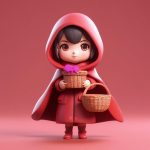 盲盒风格Q版小红帽3D模型AI绘画提示词:粘土质感与C4D渲染 4 mang he feng ge q ban xiao hong mao 3d mo xing ai hui hua ti shi ci nian tu zhi gan yu c4d xuan ran