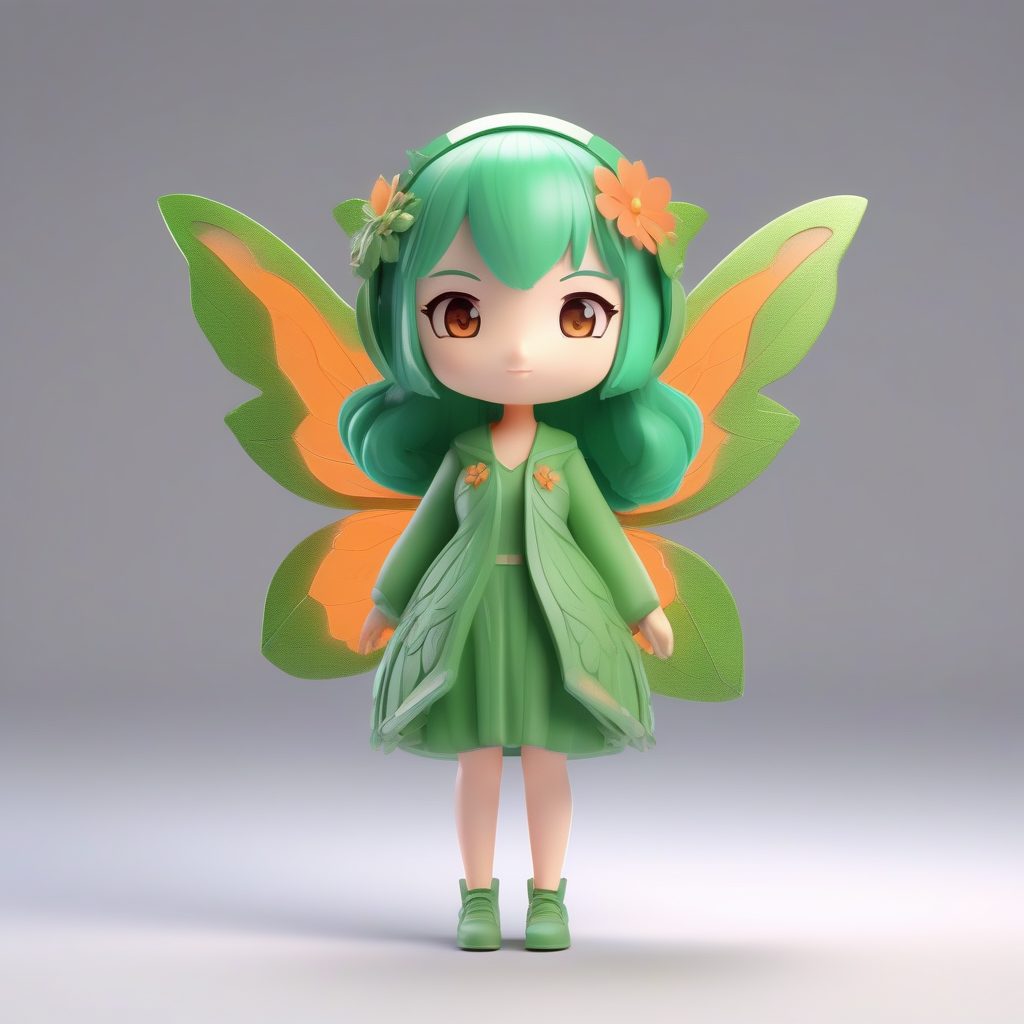 盲盒风Q版森林精灵：3D高精度渲染角色AI提示词