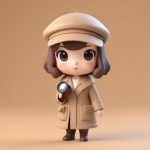 盲盒手办风Q版侦探女孩全身像AI绘画提示词深度解析 7 mang he shou ban feng q ban zhen tan nyu hai quan shen xiang ai hui hua ti shi ci shen du jie xi