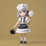 mang he xi lie chao ke ai q ban nyu pu 3d shou ban quan shen zhao c4d gao pao guang xuan ran