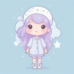 梦幻云朵Chibi女孩:柔和粉彩风涂鸦全身像AI提示词 2 meng huan yun duo chibi nyu hai rou he fen cai feng tu ya quan shen xiang ai ti shi ci