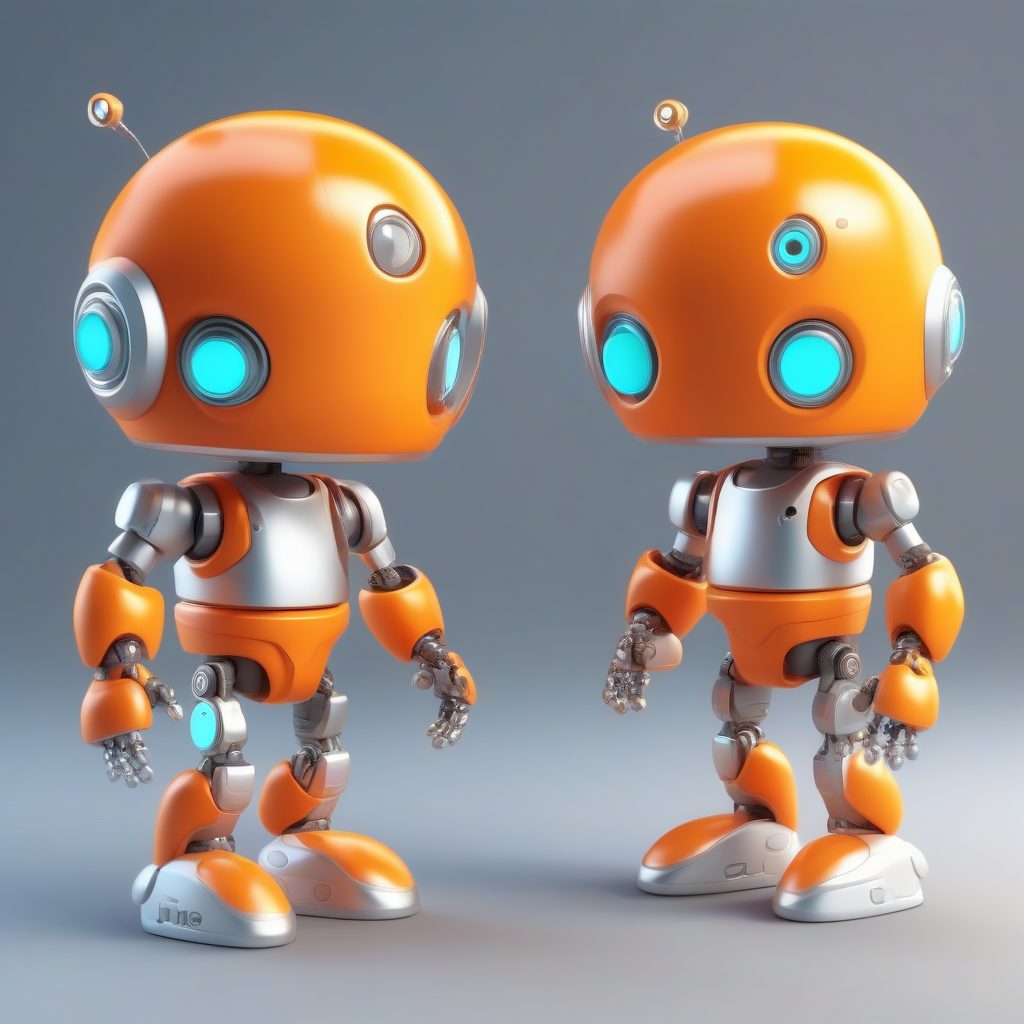 迷你机器人Q版：高细节机械风全身盲盒提示词