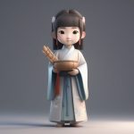 Midjourney古风Q版头像生成:超可爱的3D粘土盲盒女文人(高精度8K) 3 midjourney gu feng q ban tou xiang sheng cheng chao ke ai de 3d nian tu mang he nyu wen ren gao