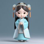 midjourney sheng cheng sheng tang q ban han fu xiao nyu hai octane xuan ran he 8k gao xi jie she