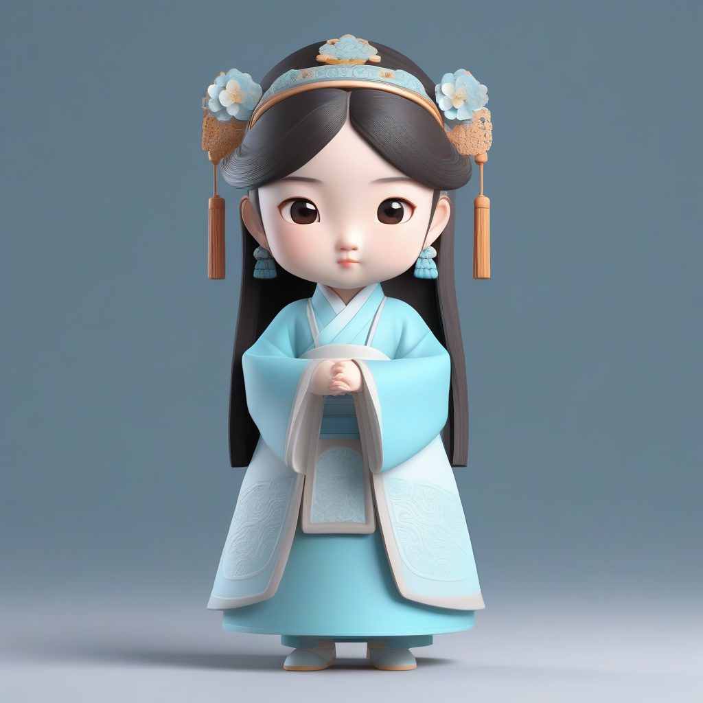 Midjourney生成盛唐Q版汉服小女孩：Octane渲染和8K高细节设置秘籍