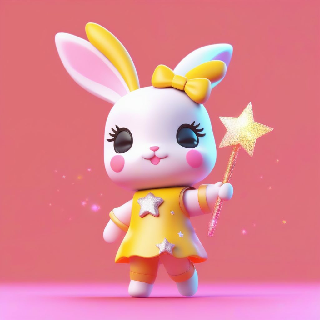 魔法少女兔耳娘:星光闪耀Q版3D模型展示 15 魔法少女兔耳娘:星光闪耀Q版3D模型展示