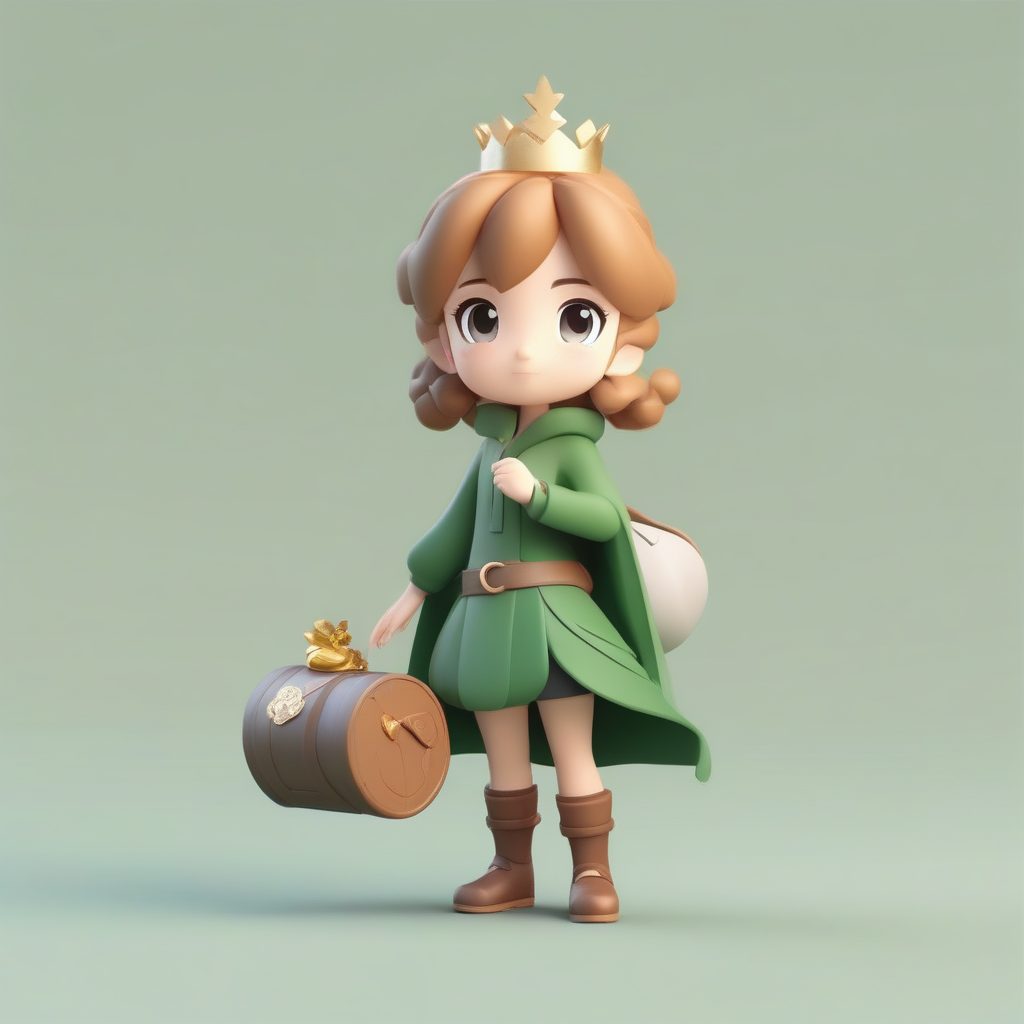 粘土风:手持巨大地图,决心远行的Q版在逃公主 5 粘土风:手持巨大地图,决心远行的Q版在逃公主