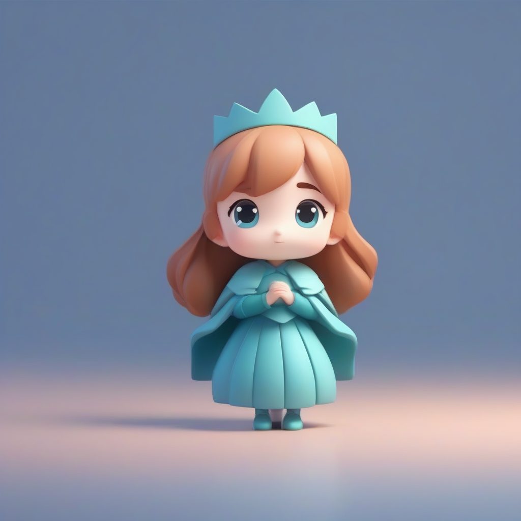 粘土盲盒：温柔呵护森林小鸟的Q版公主治愈系场景