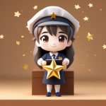 粘土Q版班主任:拿着巨型金星贴纸的奖励姿势3D图 7 nian tu q ban ban zhu ren na zhe ju xing jin xing tie zhi de jiang li zi shi 3d tu