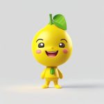 ning meng qie pian q ban suan se biao qing de tao qi 3d quan shen gao guang yi shu zhao