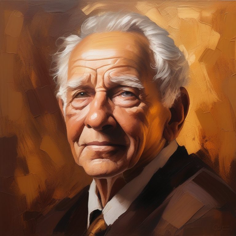 暖调油画厚涂肖像