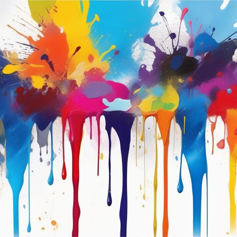 泼彩水滴抽象概念艺术