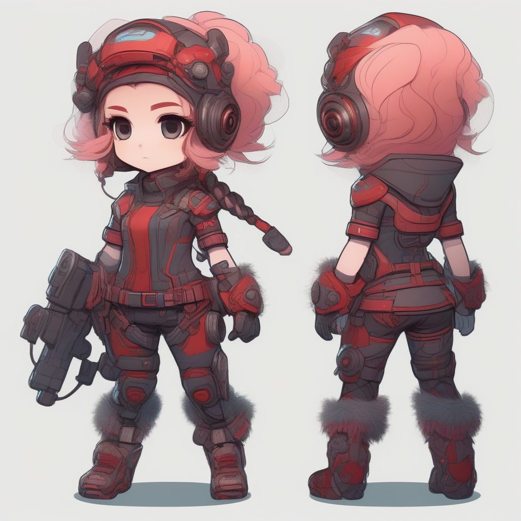 Q版超维度生物：数据流与毛皮美学融合