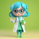 q ban ke xue jia nyu hai 3d mang he nian tu zao xing ti shi ci shi yan yu hao qi xin zhu ti