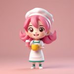 q ban mang he ka fei shi nyu hai 3d xuan ran ti shi ci yuan qi fen fa yu ji jian nian tu zao xing