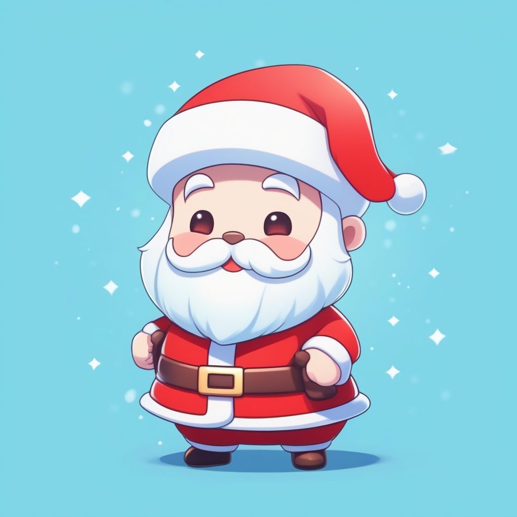 Q版圣诞老人:欢乐招手姿势,柔和布光全身站立照AI提示词 3 Q版圣诞老人:欢乐招手姿势,柔和布光全身站立照AI提示词