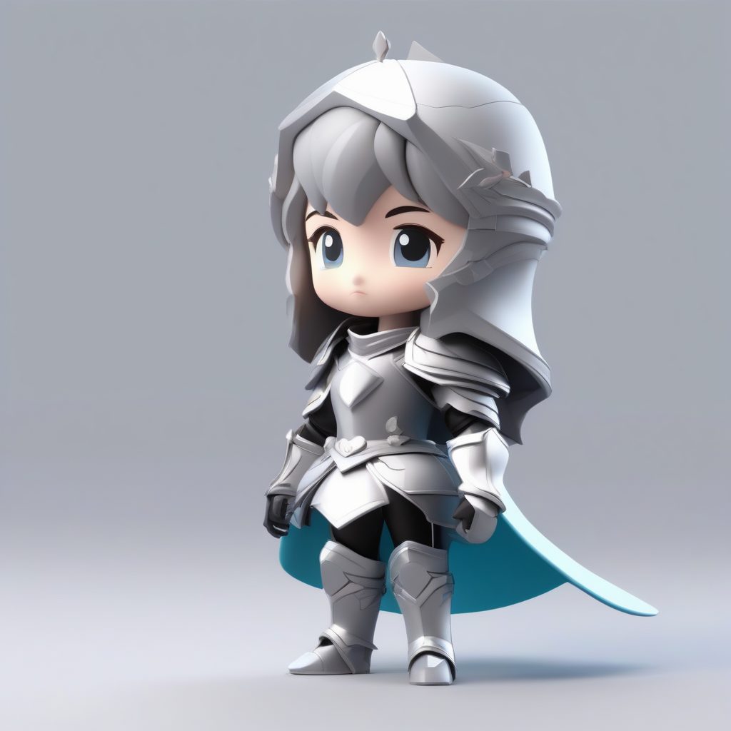 骑士的女儿：穿着超大号战靴的Q版公主手办